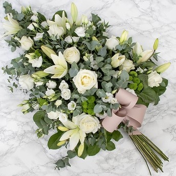 ÉLÉGANTE GERBE DE FLEURS POUR DEUIL ÉLÉGANTE GERBE DE FLEURS POUR DEUIL